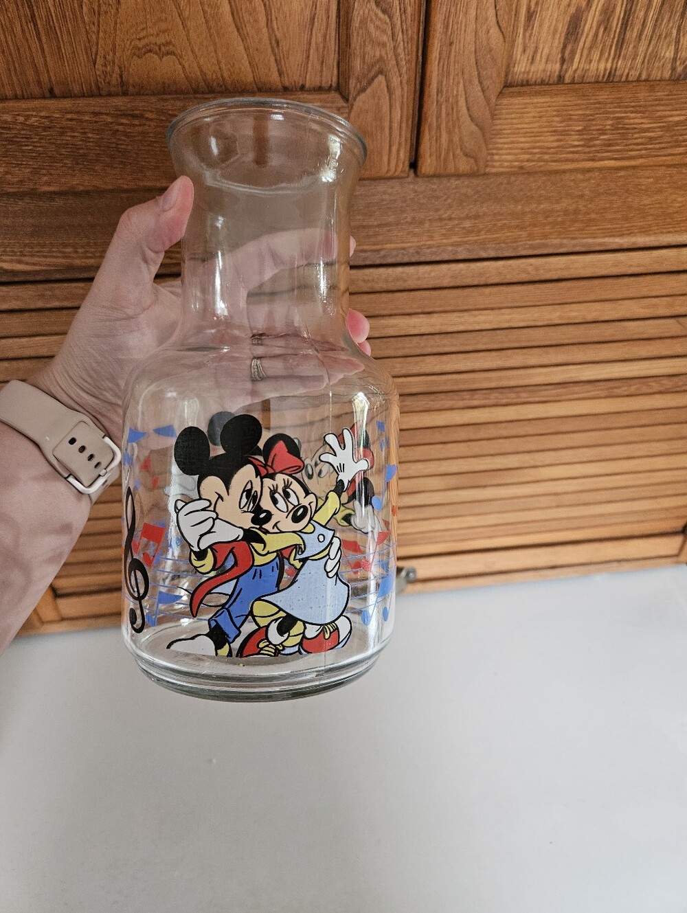 1980s Dancing Mickey And Minnie Juice Pitcher